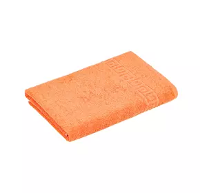 Рушник махровий з бордюром 40х70см (помаранчевий) 172752