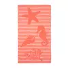 Рушник махрово-тканий пляжний "Морський коник" (кораловий) 90х160см 163168