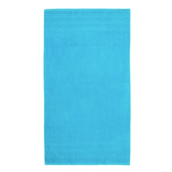 Рушник махровий пляжний бордюр "Хвиля" (блакитний) 90х160см 163119