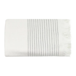 Рушник махрово-тканий "Еврідіка" (сіро-білий) 50х80см 154057