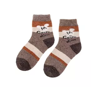 Шкарпетки дитячі коричнево-бежево-гірчичний 16-18 (5-6 років) 180328