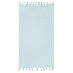 Рушник махрово-тканий "Смужки" (ніжно-блакитний) 90х160см 163291