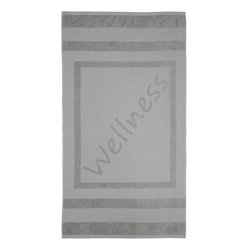 Рушник махрово-тканий "Wellness" (сірий) 90х160см 163282