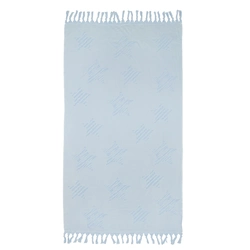 Рушник махрово-тканий "Зірки" (ніжно-блакитний) 90х160см 163290