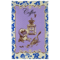 Рушник вафельний кухонний Home Line "Мішечок кавових зерен" (синій) 45х60см  130191