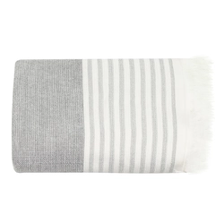 Рушник махрово-тканий "Еврідіка" (біло-сірий) 50х80см 154051