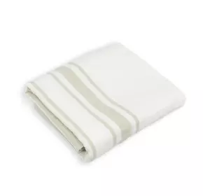 Рушник махрово-тканий "Бежеві смуги" (білий) 50х70см 153819