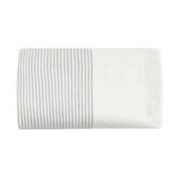 Рушник махрово-тканий "Еврідіка" (біло-сірий) 50х80см 153911