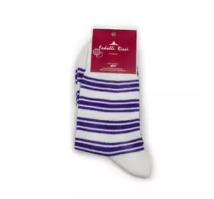 Шкарпетки жіночі (біло-фіолетові) 35-38р 150314