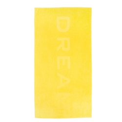Рушник велюровий "Dream" (жовтий) 90х180см 163348