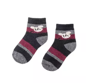 Шкарпетки дитячі чорно-червоно-сірий 16-18 (5-6 років) 180327