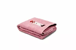 Рушник махровий кухонний Home Line з вишивкою (сіро-рожевий) 30х50см 116945