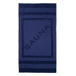 Рушник махрово-тканий "Sauna" (темно-синій) 90х160см 163284