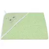 Рушник махровий для купання з вишивкою (зелений) 90х90см 156420