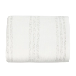 Рушник махрово-тканий "Смуги люрекс" (білий) 50х70см 153962