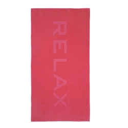 Рушник велюровий "Relax" (фуксія) 90х180см 163358