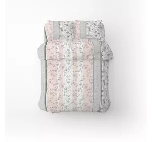 Півтораспальний комплект постільної білизни Home Line "Затишок" (сіро-рожевий) 173516