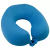 Подушка-рогалик дорожня контурна (блакитна) 30х30см 152643