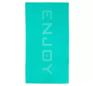 Рушник велюровий "Enjoy" (зелений) 90х180см 163363