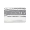Рушник махрово-тканий "Сірі смуги" (білий) 50х70см 153943