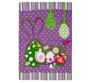 Рушник вафельний Home Line "Великдень" (фіолетовий) 45х60см 152901