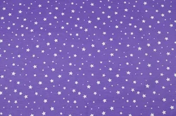 Бязь набивна "Зірки" фіолетова 150см (140г/м2) 154975
