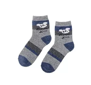 Шкарпетки дитячі сіро-блакитний - темно-сірий 16-18 (5-6 років) 180323