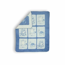 Плед Merinos "Зоопарк" з іграшкою (блакитний) 100х120см 142602 Плед Merinos "Зоопарк" з іграшкою (блакитний) 100х120см 142602