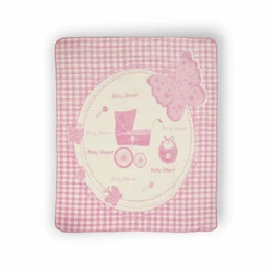 Плед Merinos "Колиска" з іграшкою (рожевий) 100х120см 142598 Плед Merinos "Колиска" з іграшкою (рожевий) 100х120см 142598
