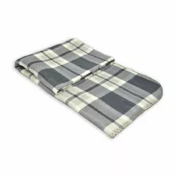 Плед флісовий Home Line "Клітинка" (сірий) 130х160см 129849 Плед флісовий Home Line "Клітинка" (сірий) 130х160см 129849