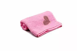 Рушник махровий Home Line "Серце" (світло-рожевий), 35х95см 105199