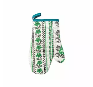 Рукавичка кухонна Home Line "Зелений орнамент" 28х18см 136944 Рукавичка кухонна Home Line "Зелений орнамент" 28х18см 136944