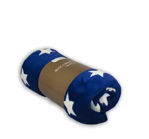 Плед флісовий Корал "Зірки на синьому тлі" 150х200см 151399 Плед флісовий Корал "Зірки на синьому тлі" 150х200см 151399