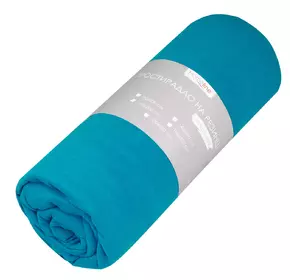Простирадло трикотажне на резинці Home Line (морська хвиля) 160х200см 159165 Простирадло трикотажне на резинці Home Line (морська хвиля) 160х200см 159165
