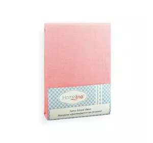 Простирадло махрове на резинці Home Line (коралове) 160х200см 123205 Простирадло махрове на резинці Home Line (коралове) 160х200см 123205