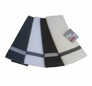 Рушник кухонний Shamrock "Classic elegant" (сіро-білий) 40х60см 102948 Рушник кухонний Shamrock "Classic elegant" (сіро-білий) 40х60см 102948