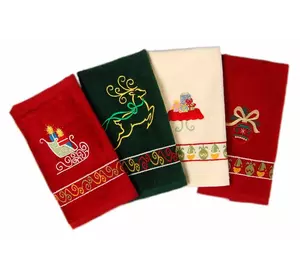 Рушник махровий Home Line "Крісмас", 40х70см 113213 Рушник махровий Home Line "Крісмас", 40х70см 113213