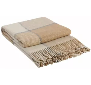 Плед Vladi "Ельф" (біло-бежево-сірий) 170х210см 105022 Плед Vladi "Ельф" (біло-бежево-сірий) 170х210см 105022