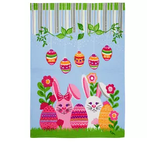 Рушник вафельний Home Line "Великдень" (блакитний) 45х60см 152900 Рушник вафельний Home Line "Великдень" (блакитний) 45х60см 152900