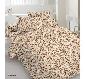 Євро комплект постільної білизни Home Line "Вензель" (кремовий) 70х70 105103 Євро комплект постільної білизни Home Line "Вензель" (кремовий) 70х70 105103