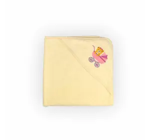 Рушник (куточок) махровий Home Line "Немовля" (кремовий), 75x75см 125408 Рушник (куточок) махровий Home Line "Немовля" (кремовий), 75x75см 125408