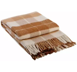 Плед Vladi "Комфорт" (біло-пісочно-світло-коричневий) 140х200см 104947 Плед Vladi "Комфорт" (біло-пісочно-світло-коричневий) 140х200см 104947