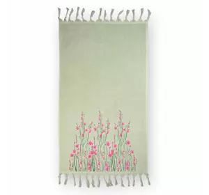 Рушник велюровий Home Line "Spring" (м'ятний), 50х85см 126239 Рушник велюровий Home Line "Spring" (м'ятний), 50х85см 126239