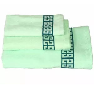 Рушник махровий Home Line "Теодор" (зелений), 48х95см 98004 Рушник махровий Home Line "Теодор" (зелений), 48х95см 98004