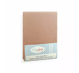 Простирадло махрове на резинці Home Line (бежеве) 180х200см 113832 Простирадло махрове на резинці Home Line (бежеве) 180х200см 113832
