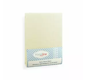 Простирадло махрове на резинці Home Line (кремове) 160х200см 113825 Простирадло махрове на резинці Home Line (кремове) 160х200см 113825