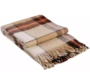 Плед Vladi "Ельф" (біло-бежево-коричневий) 140х200см 104906 Плед Vladi "Ельф" (біло-бежево-коричневий) 140х200см 104906