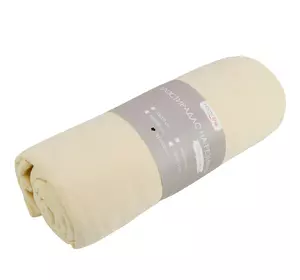 Простирадло трикотажне на резинці Home Line (кремове) 160х200см 154849 Простирадло трикотажне на резинці Home Line (кремове) 160х200см 154849