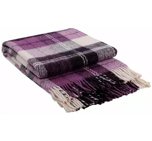 Плед Vladi "Ельф" (біло-лілово-сливовий) 170х210см 105262 Плед Vladi "Ельф" (біло-лілово-сливовий) 170х210см 105262