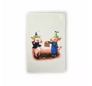Рушник кухонний Home Line №033 "Веселі поросята" 35х61см 141332 Рушник кухонний Home Line №033 "Веселі поросята" 35х61см 141332